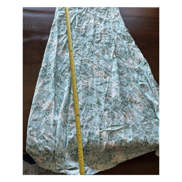 Eddie Bauer XS Petite Blue Floral Midi Dress Cottagecore Prairie Boho - Picture 11 of 12